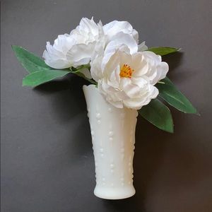 Milk Glass Vase - Vintage